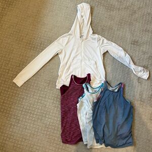 Athleta Girl Tanks and Zipup